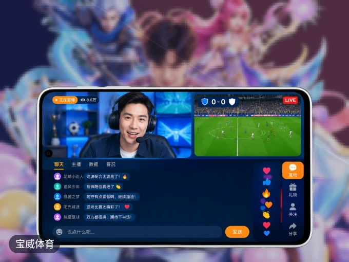 下载宝威体育 APP，移动看球首选